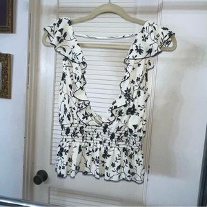 Likely Womens Black Floral Tank (like new)